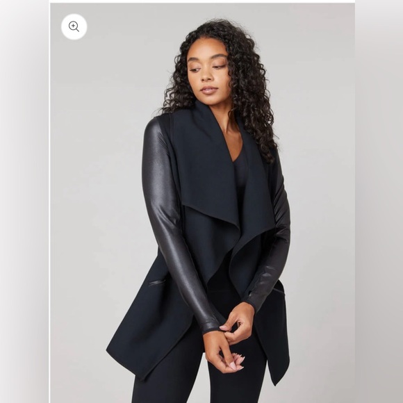 SPANX Jackets & Blazers - NWOT Spanx Drape Front Jacket Very Black